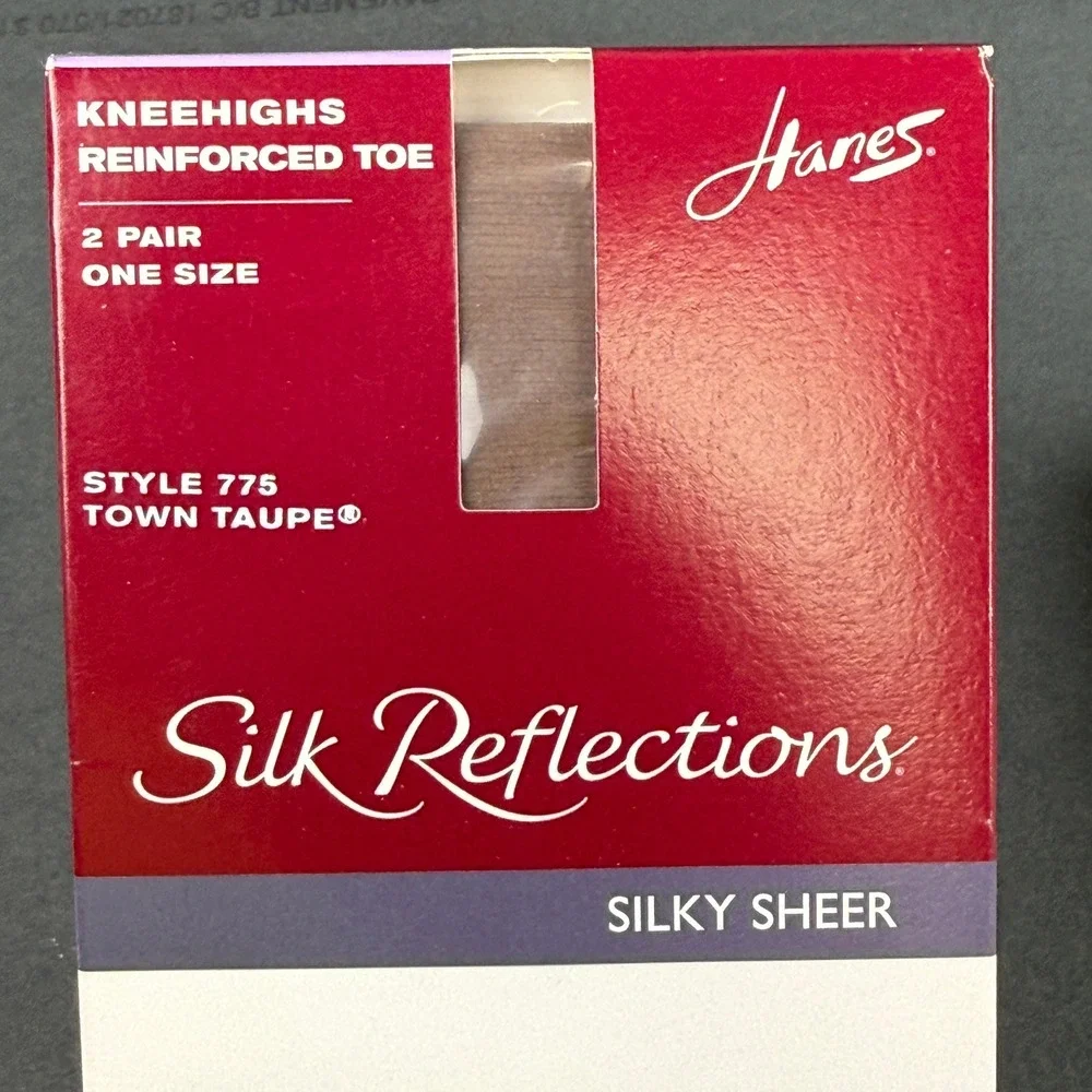 Hanes Knee High Hosiery Bundle Silk Reflections Alive Sheer Multi Color 6 Pairs